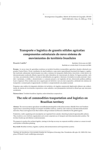 Transporte e logística de granéis sólidos agrícolas: componentes