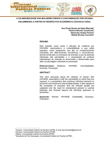 a vulnerabilidade das mulheres frente à contaminação por hiv/aids