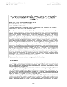 metodologia de simulação do controle ativo de ruído em