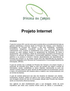 Guia de conduta - Intranet Princesa dos Campos