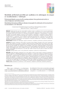 Identidade profissional percebida por acadêmicos de enfermagem