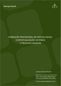FORMAÇÃO PROFISSIONAL NO SERVIÇO SOCIAL