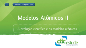 Modelos Atômicos II