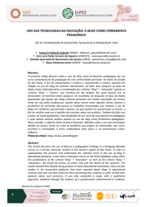 titulo do trabalho ― maiúscula, fonte: calibri 14