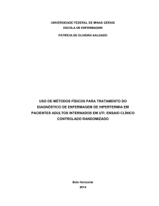 uso de métodos físicos para tratamento do diagnóstico de