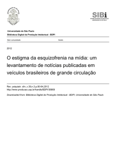 O estigma da esquizofrenia na mídia: um levantamento