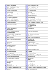 1 4-etil-2-metilheptano 2 4-etil-6-metilhept-2-eno 3 2,3,8