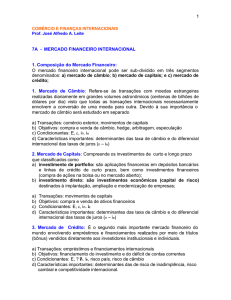7a Mercado Financeiro Internacional
