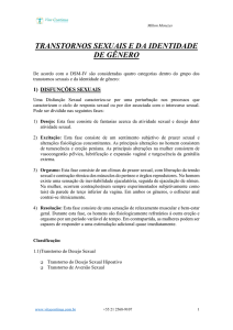 transtornos sexuais e da identidade de gênero