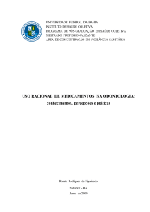 uso racional de medicamentos na odontologia