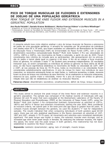 rbcs pico de torque muscular de flexores e extensores de joelho de