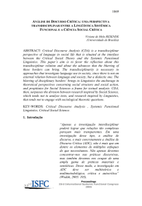 Análise de Discurso Crítica - PUC-SP