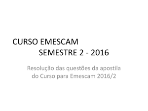curso emescam semestre 2 - 2016