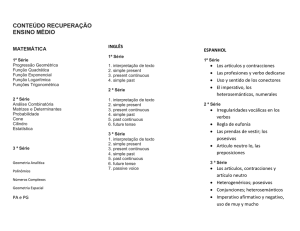 conteúdo recuperação ensino médio