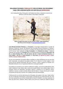 bailarino espanhol farruquito vem ao brasil em novembro para três