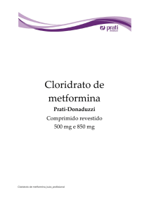 Cloridrato de metformina