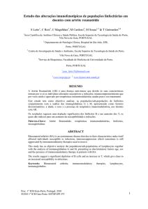 Estudo das alterações imunofenotípicas de populações