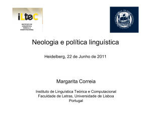 Neologia e política linguística