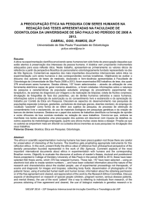 a preocupação ética na pesquisa com seres humanos na redação