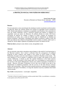 A PROTEÇÃO SOCIAL NOS PAÍSES DO MERCOSUL