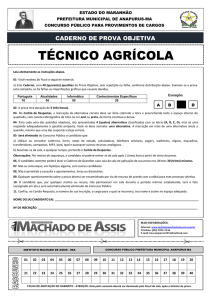 técnico agrícola - Instituto Machado de Assis