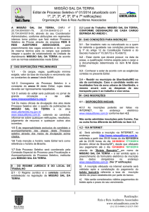 Edital de Processo Seletivo nº 01/2014