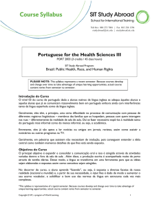 Portuguese for the Health Sciences III