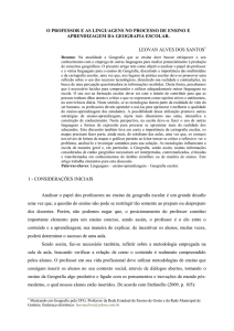 O PROFESSOR E AS LINGUAGENS NO PROCESSO DE ENSINO E