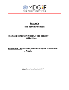 Angola - MDG Fund