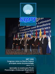 SBPT 2008 Congresso reúne no Distrito Federal principais nomes