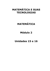 MATEMÁTICA E SUAS TECNOLOGIAS MATEMÁTICA Módulo 2