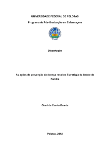 As ações de prevenção da doença renal na Estratégia da