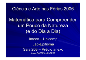 Ciência e Arte nas Férias 2006 - Imecc