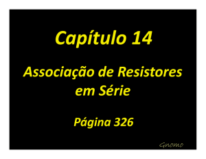 Associação de resistores - Colégio Jesus Adolescente