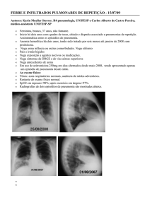 FEBRE E INFILTRADOS PULMONARES DE REPETIÇÃO