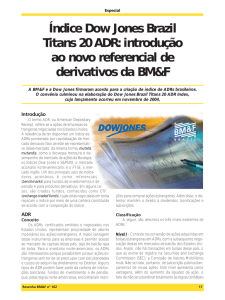 Índice Dow Jones Brazil Titans 20 ADR: introdução ao novo