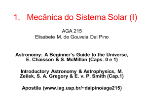 Mecânica do sistema solar I - Astronomia