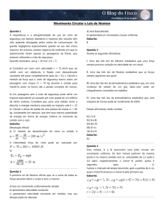 Movimento Circular e Leis de Newton