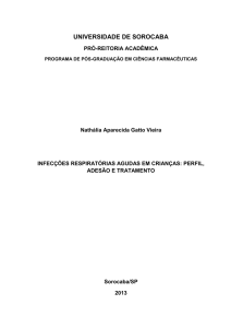 infecções respiratórias agudas em crianças