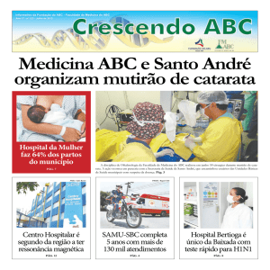Medicina ABC e Santo André organizam mutirão de catarata