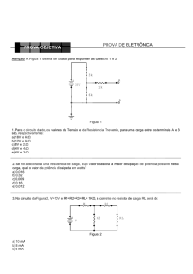 prova objetiva prova de eletrônica