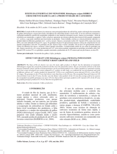 EFEITO DA ENXERTIA E DO NEMATOIDE - Coffee Science