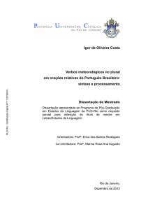 Igor de Oliveira Costa Verbos meteorológicos no plural em orações