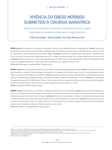 ViVência do obeso mórbido submetido à cirurgia bariátrica