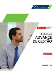 advance de gestão - Santander Advance