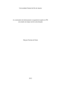 As construções de deslocamento à esquerda de sujeito no PB: um