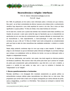 Neuroci&ecirc;ncias e religi&atilde;o: interfaces - PUC-SP