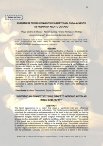 91 ENXERTO DE TECIDO CONJUNTIVO SUBEPITELIAL PARA