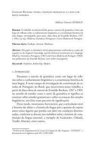 1. Introdução Pensamos a autoria de gramática como um lugar de