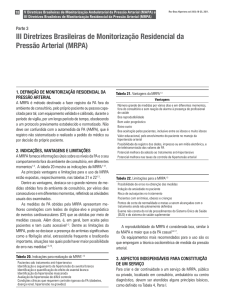III Diretrizes Brasileiras de Monitorização Residencial da Pressão